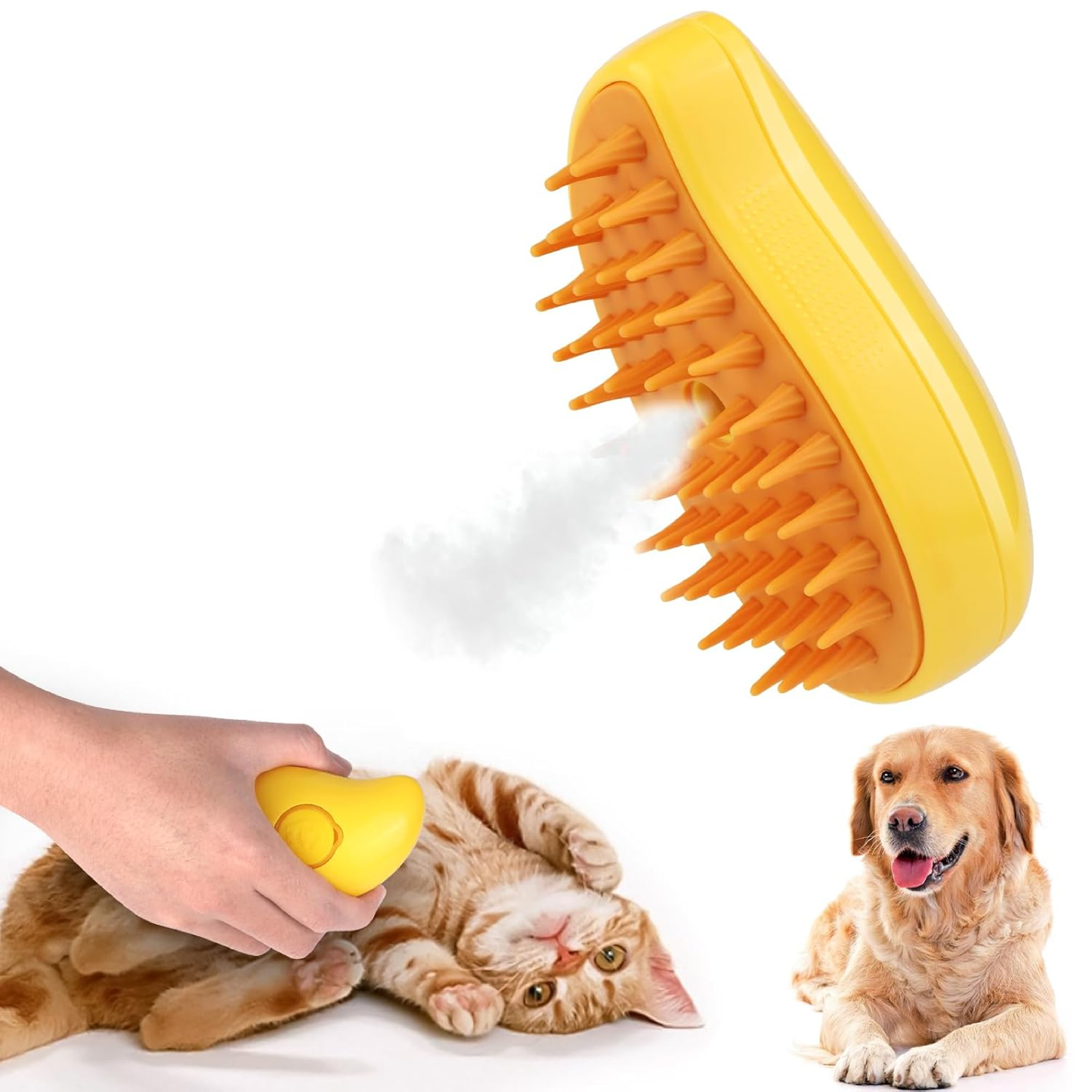 STEAMPURR™ – 4-in-1 Grooming & Relaxation Brush