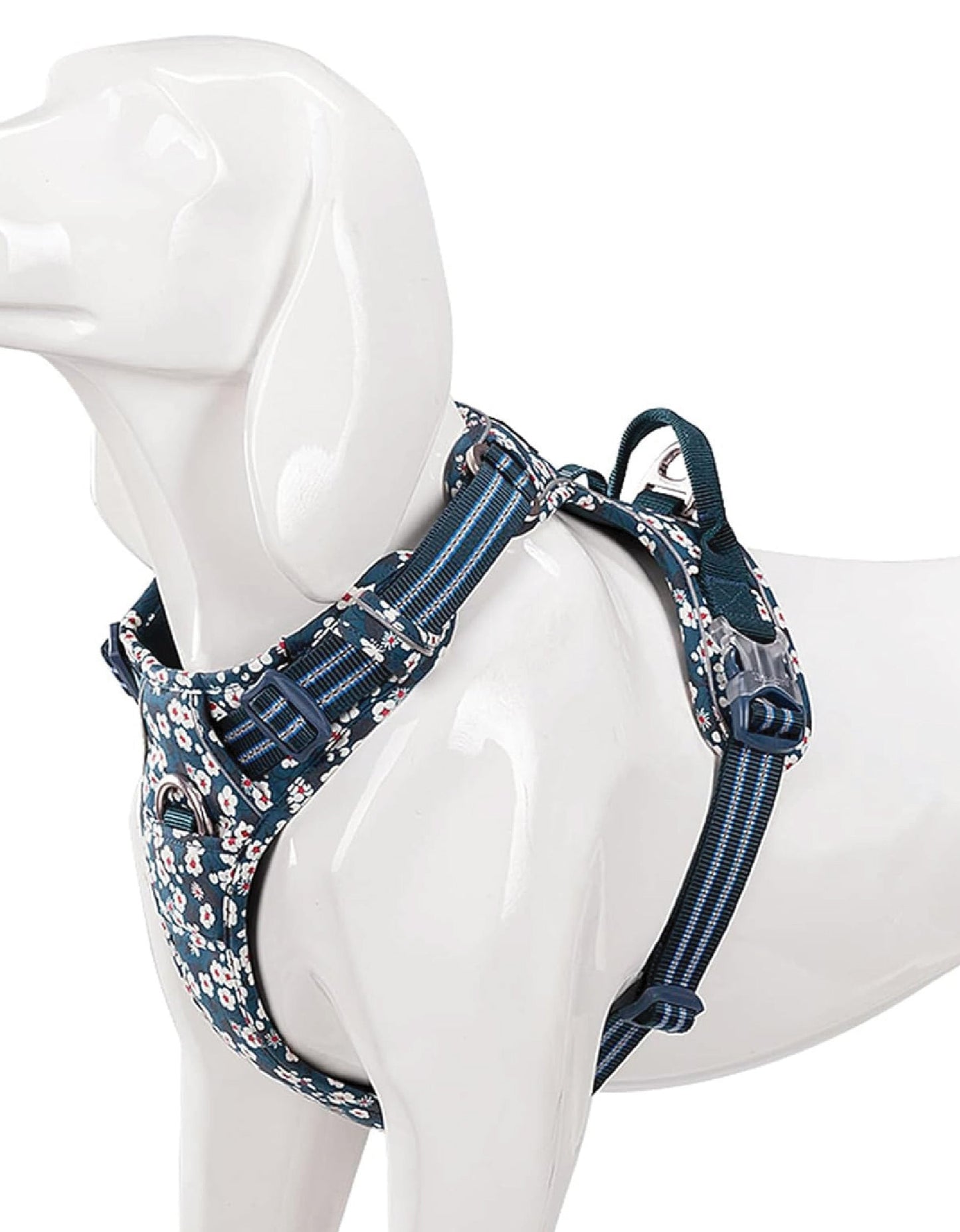 WildBloom™ – Adjustable Floral Control Dog Harness