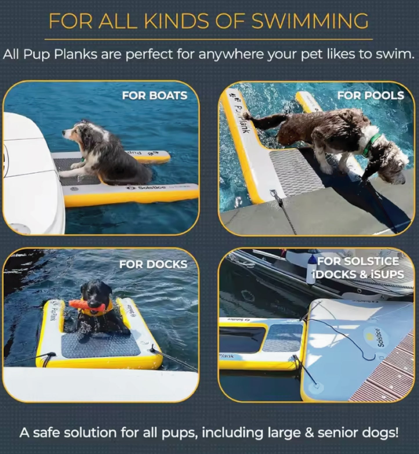 DockTrek™ – XL Inflatable Dog Water Ramp (200 lb Capacity)