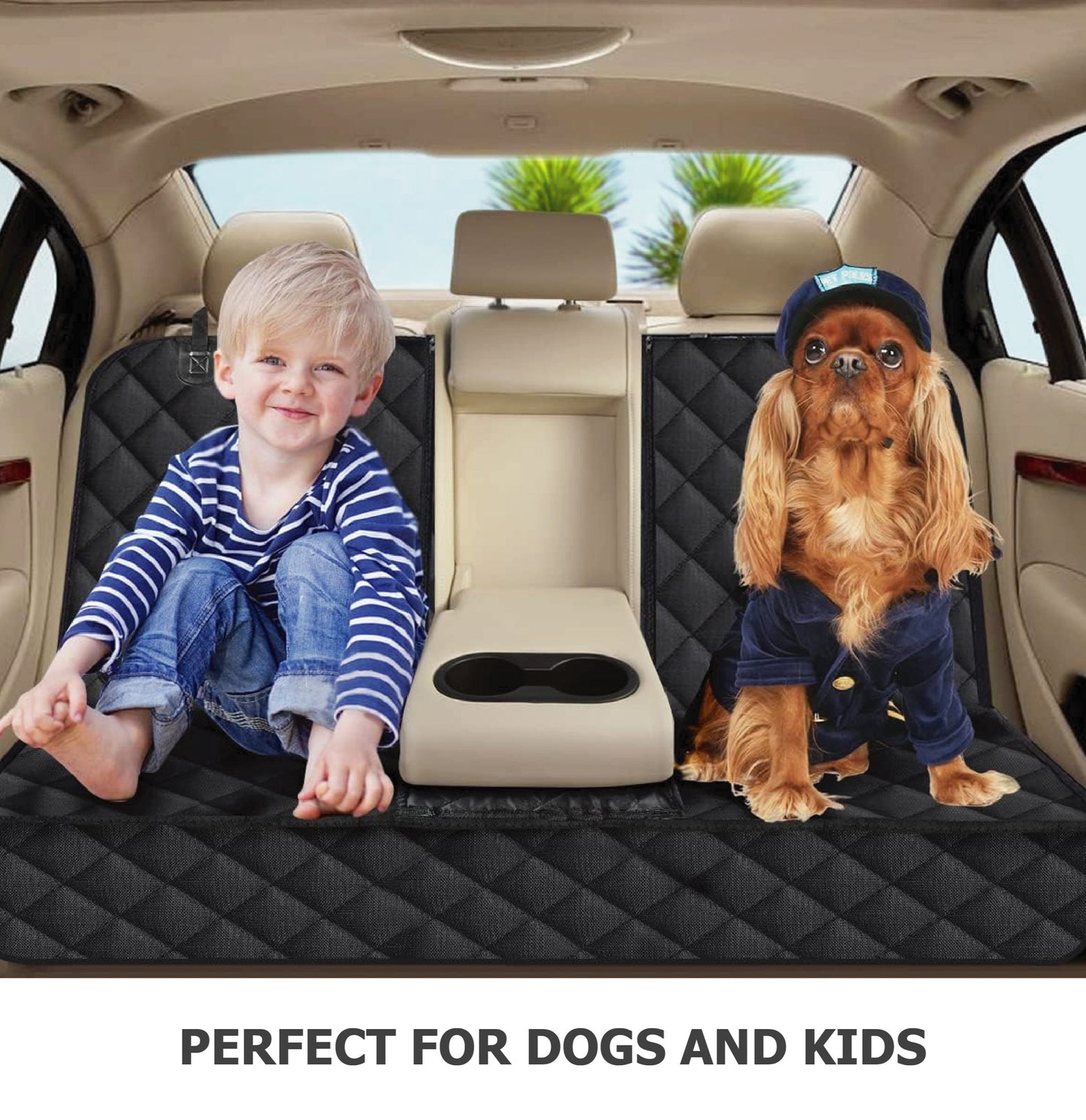 PET CAR SEAT PROTECTOR™ – Armrest-Friendly, Waterproof & Comfy