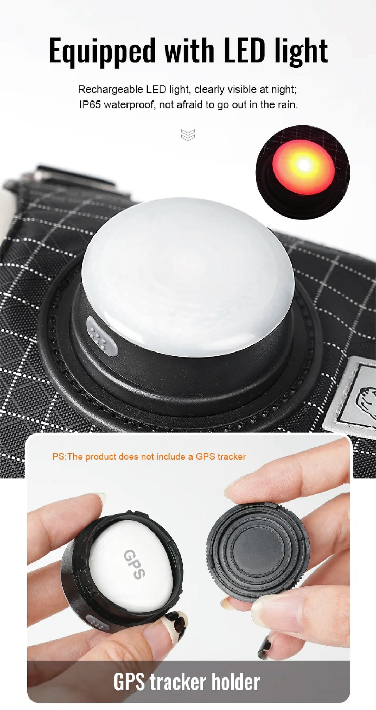 StrideLite™ - Reflective LED Harness with GPS Holder
