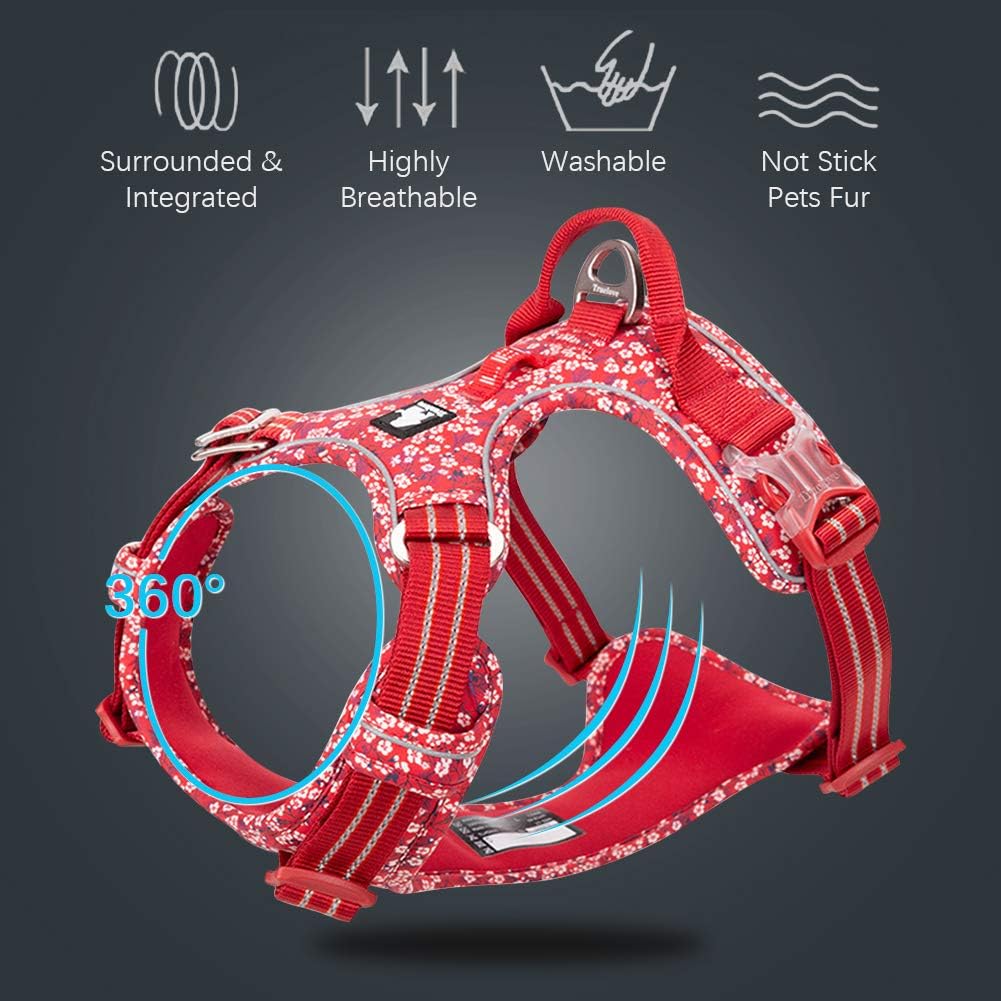 WildBloom™ – Adjustable Floral Control Dog Harness