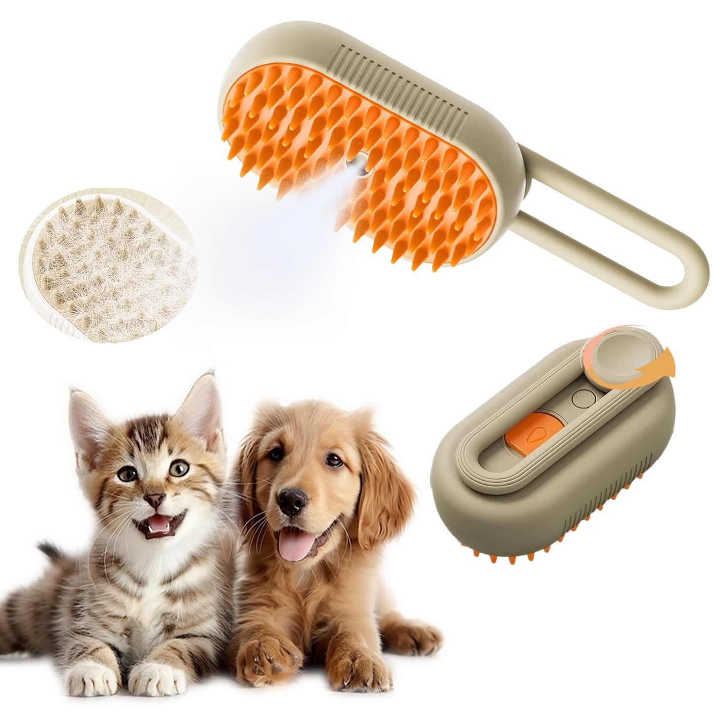 STEAMPURR™ – 4-in-1 Grooming & Relaxation Brush