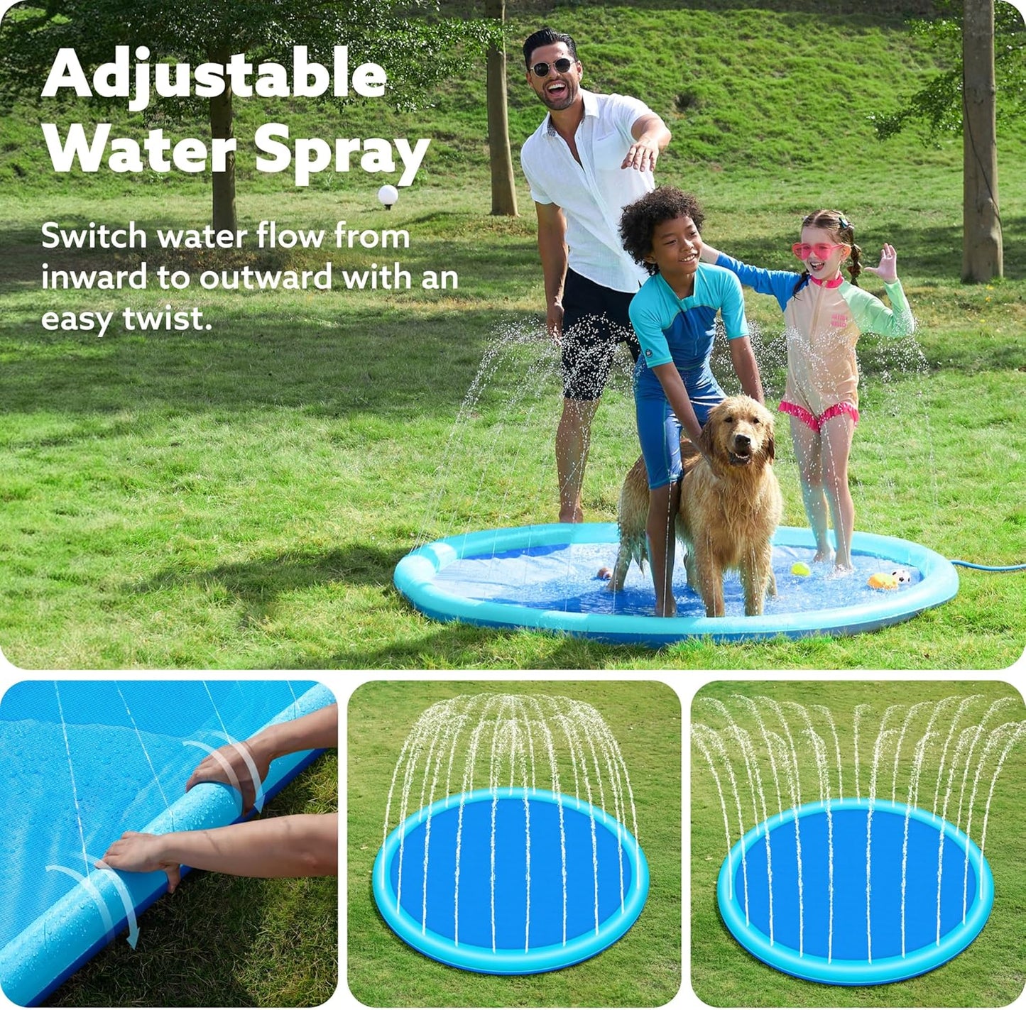 AquaBound™ – Inflatable Pet Pool Pad