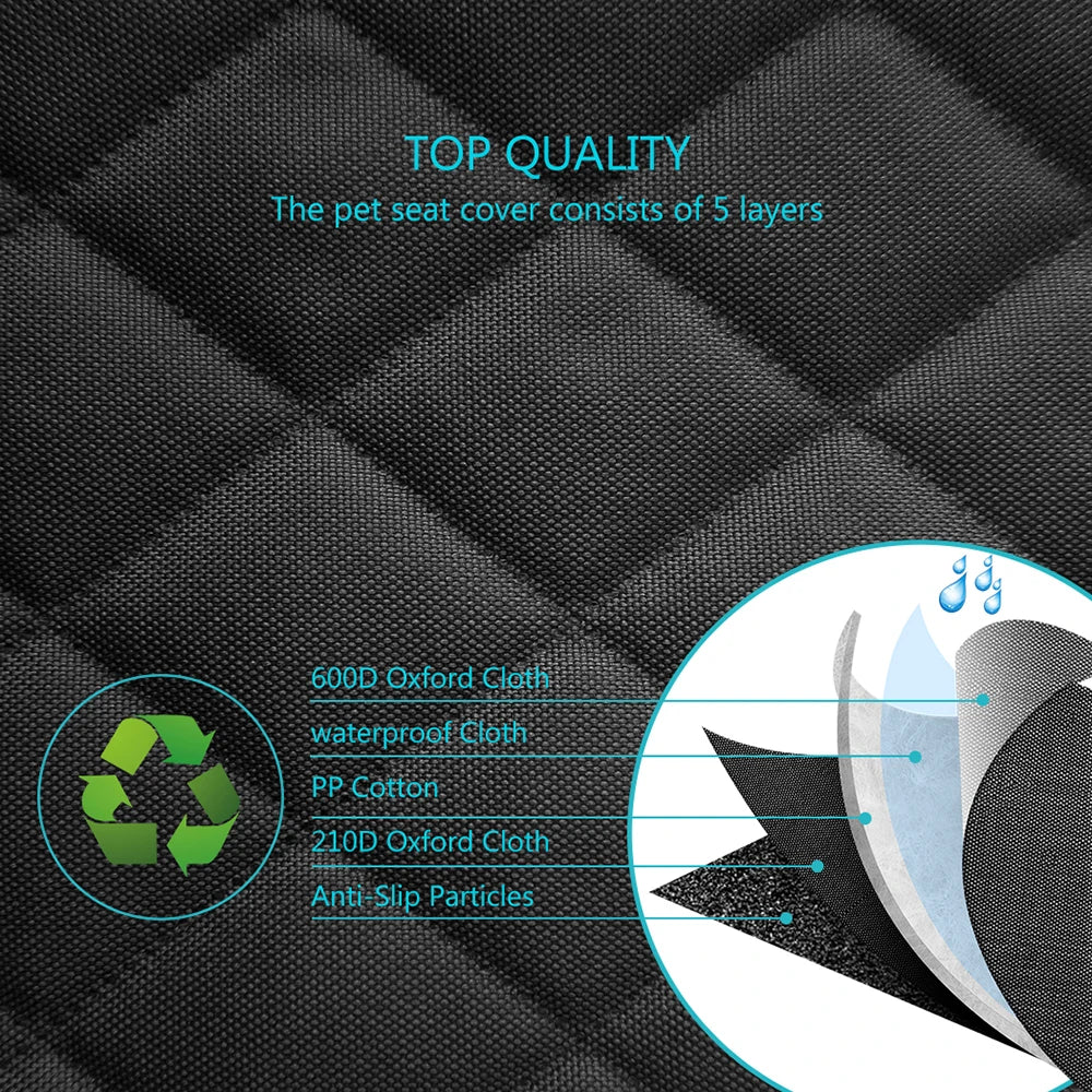 PET CAR SEAT PROTECTOR™ – Armrest-Friendly, Waterproof & Comfy