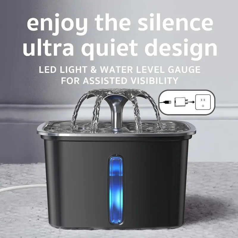 STAINLESS STEEL PET FOUNTAIN™ – Premium Hydration for Your Pet.