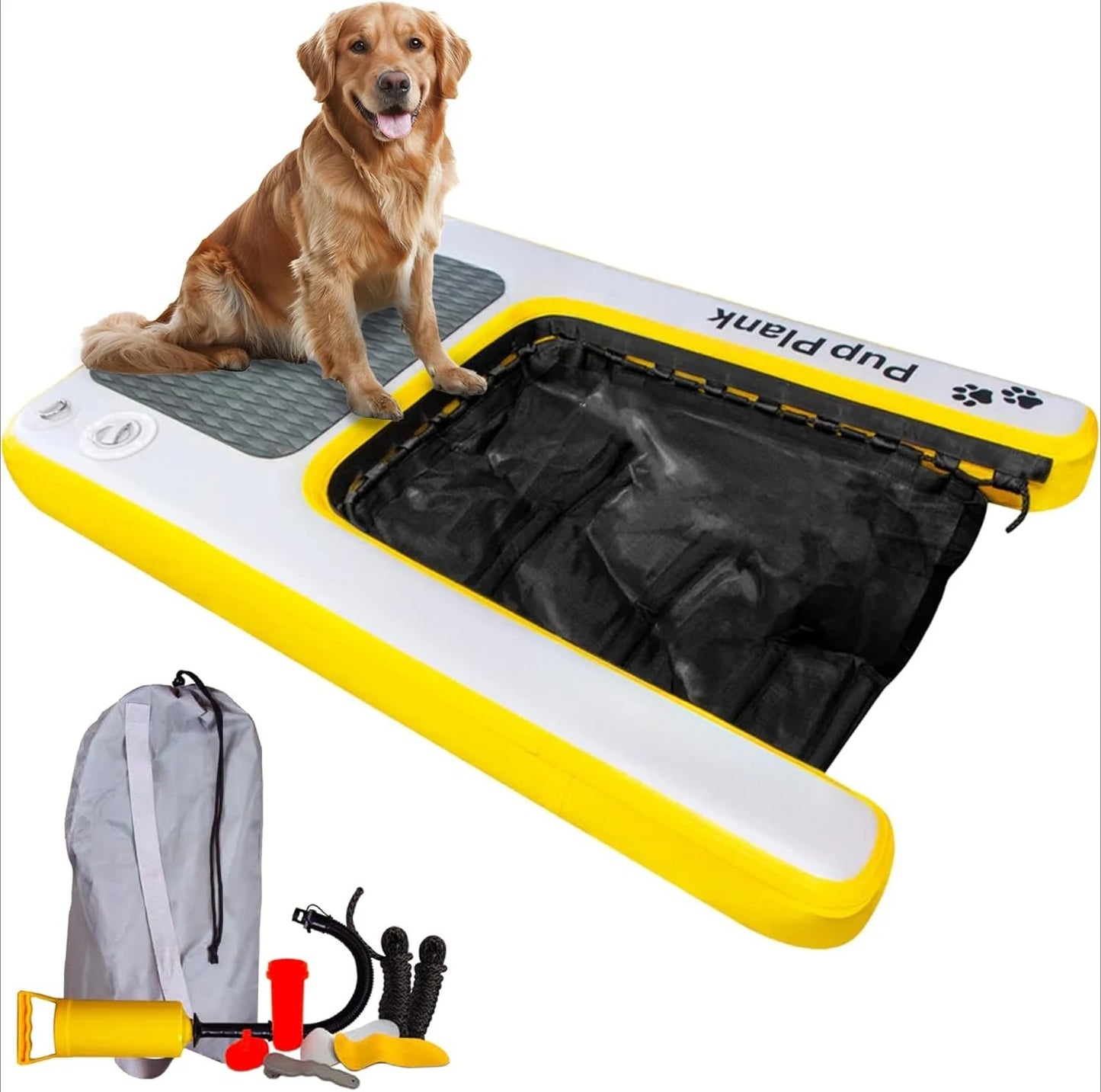 DockTrek™ – XL Inflatable Dog Water Ramp (200 lb Capacity)