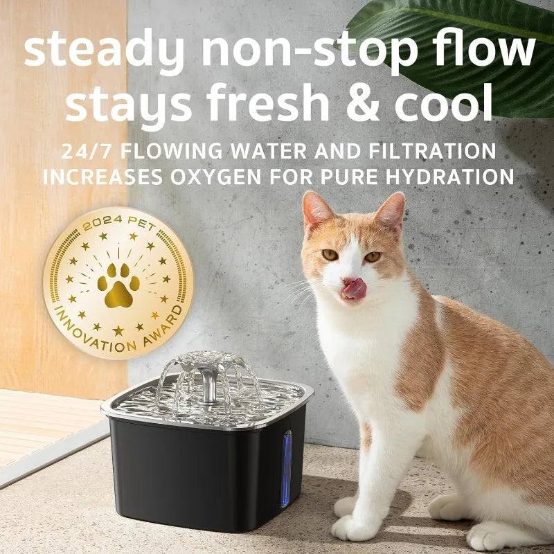STAINLESS STEEL PET FOUNTAIN™ – Premium Hydration for Your Pet.