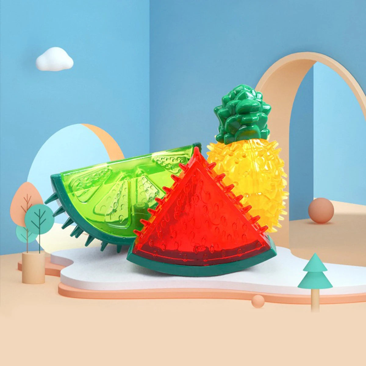 TropiChill™ – Frozen Fruit Toy for Pets