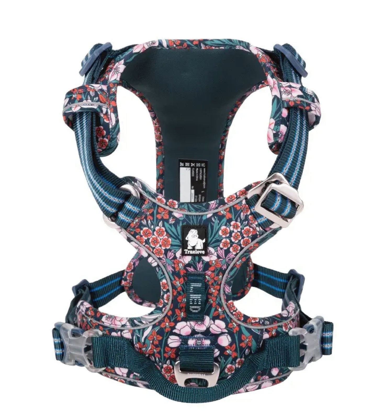 WildBloom™ – Adjustable Floral Control Dog Harness