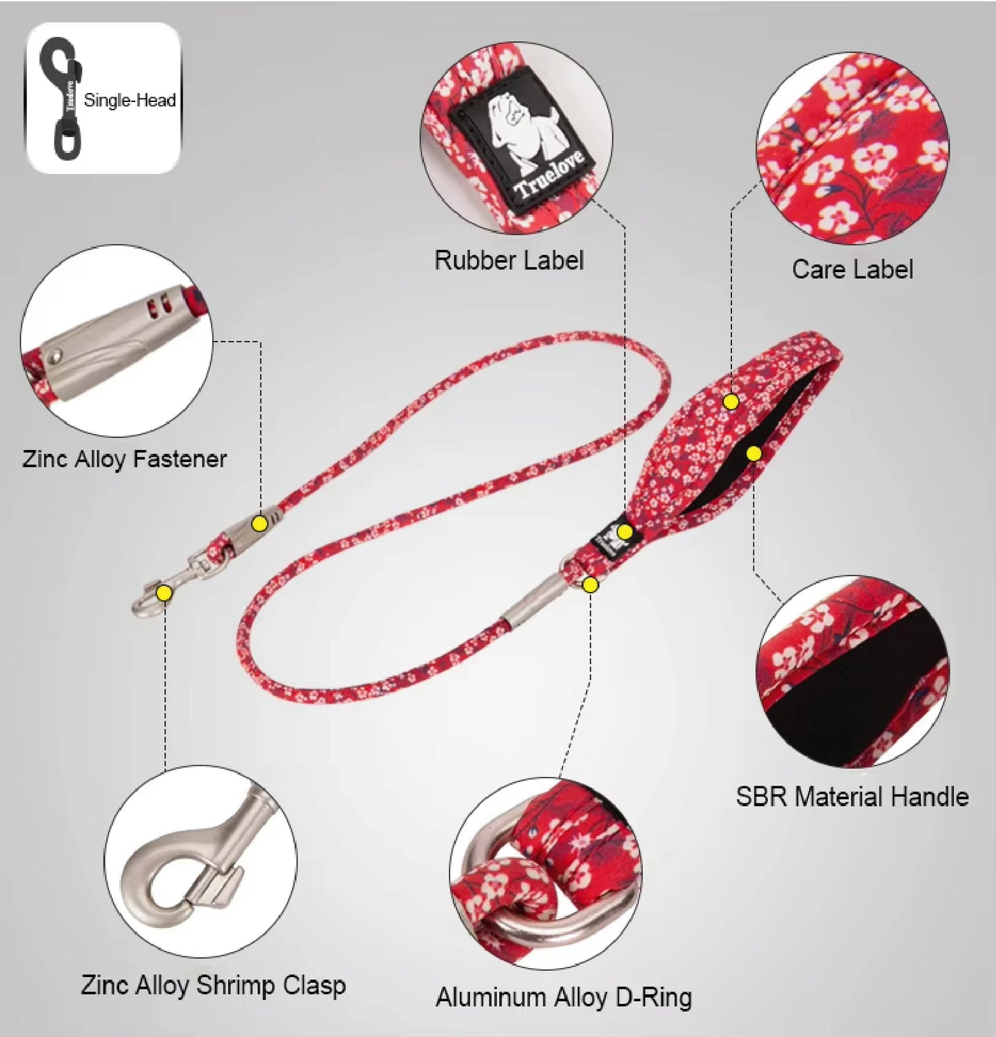 WildBloom™ – Floral Adventure Dog Leash