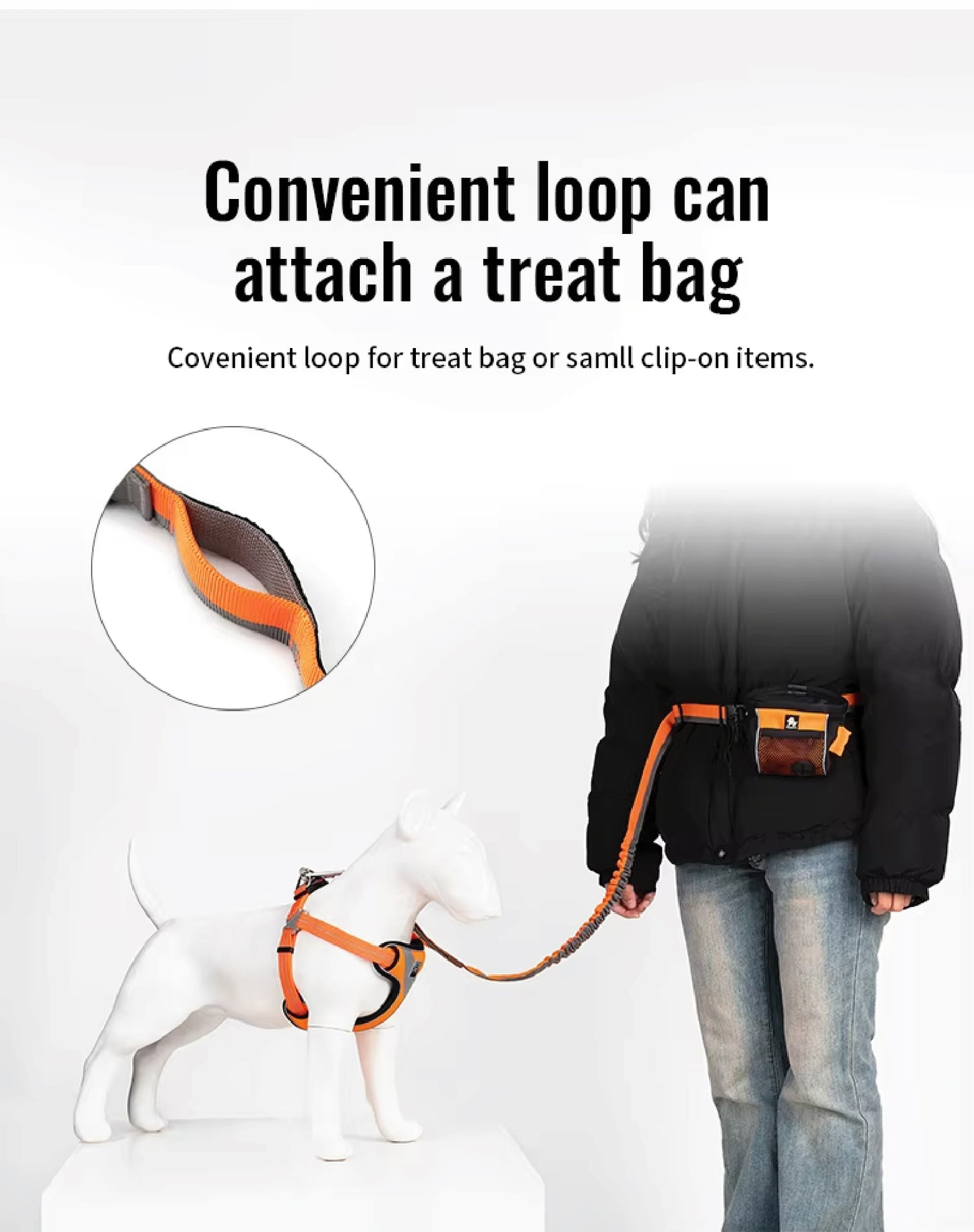 RunTrek™ – Reflective Hands-Free Dog Leash