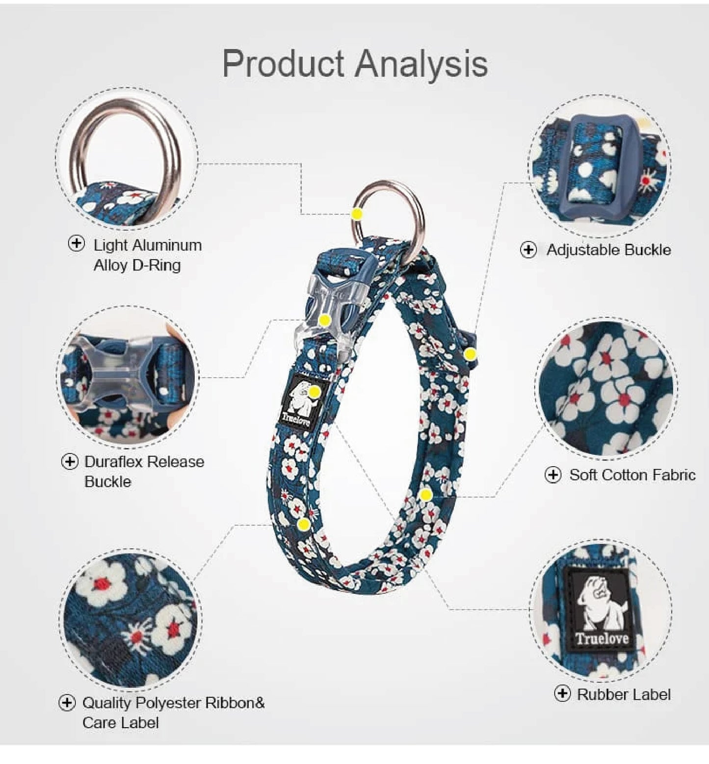 WildBloom™ – Padded Floral Dog Collar