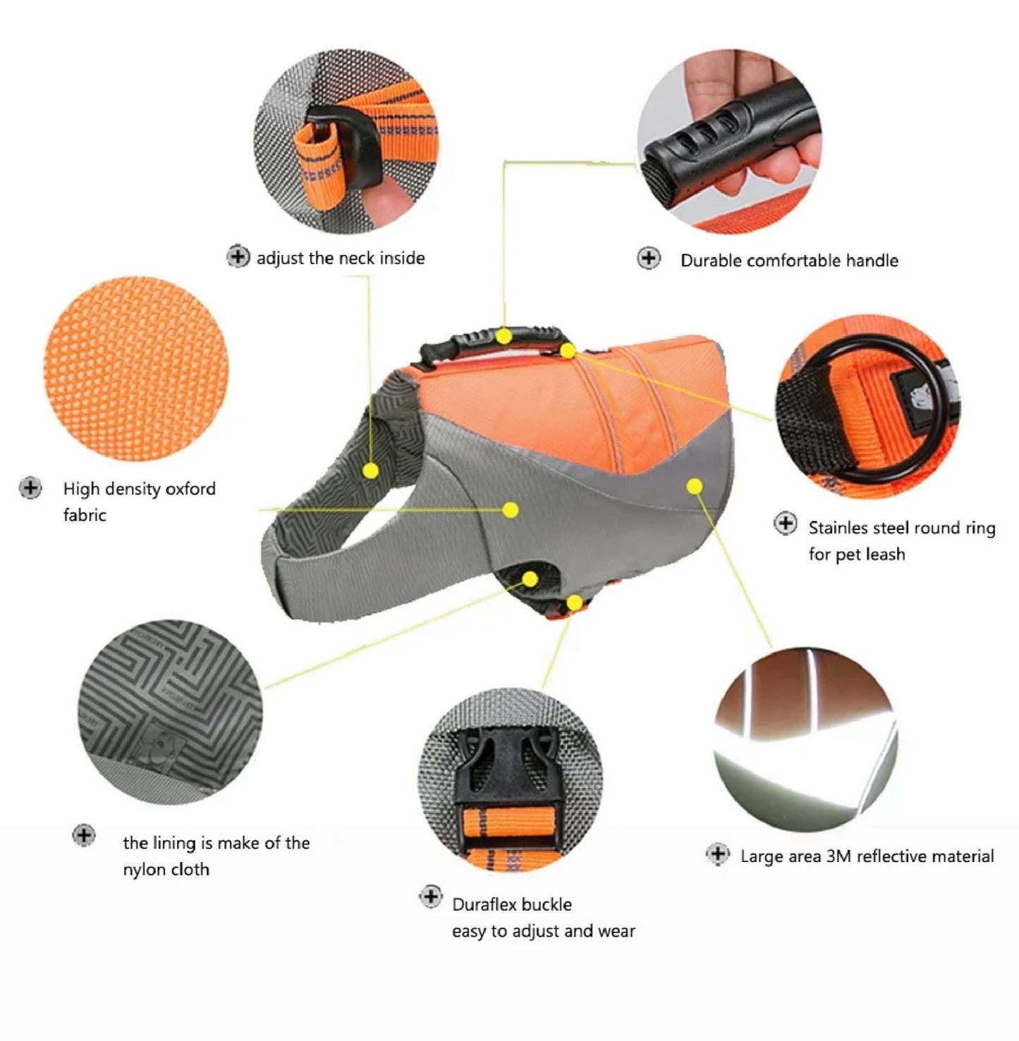 DriftGlide™ – Reflective Dog Life Jacket