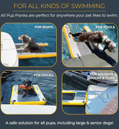 DockTrek™ – XL Inflatable Dog Water Ramp (200 lb Capacity)