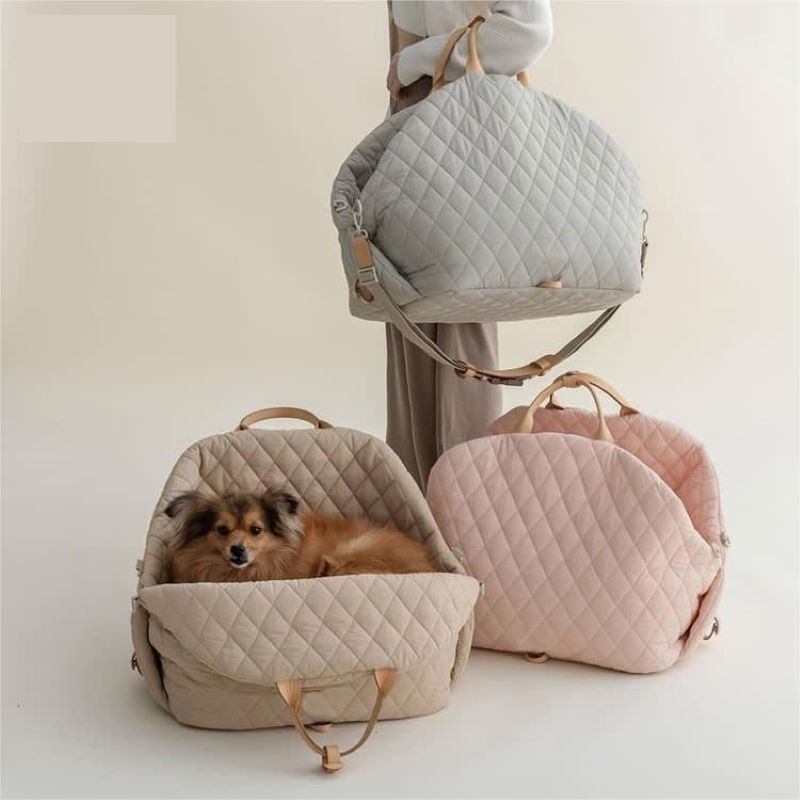 ELEGANT 3 IN 1 PET CARRIER™ – Luxury Travel Bag & Car Seat for Dogs and Cats