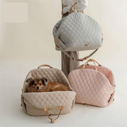ELEGANT 3 IN 1 PET CARRIER™ – Luxury Travel Bag & Car Seat for Dogs and Cats
