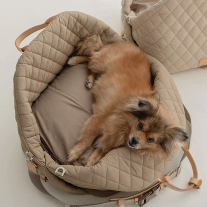 ELEGANT 3 IN 1 PET CARRIER™ – Luxury Travel Bag & Car Seat for Dogs and Cats