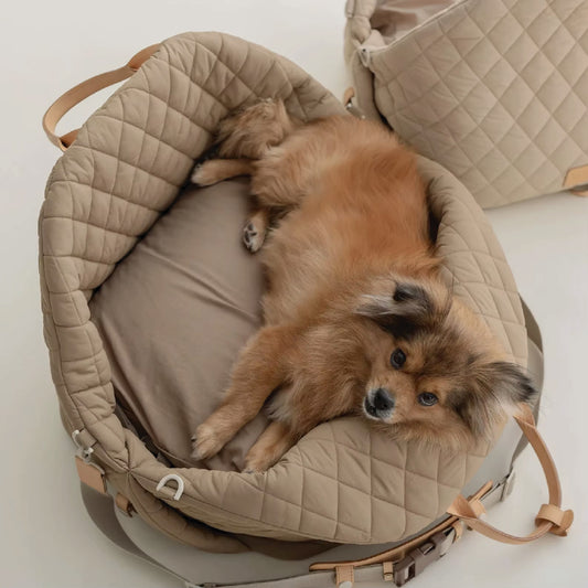 ELEGANT 3 IN 1 PET CARRIER™ – Luxury Travel Bag & Car Seat for Dogs and Cats