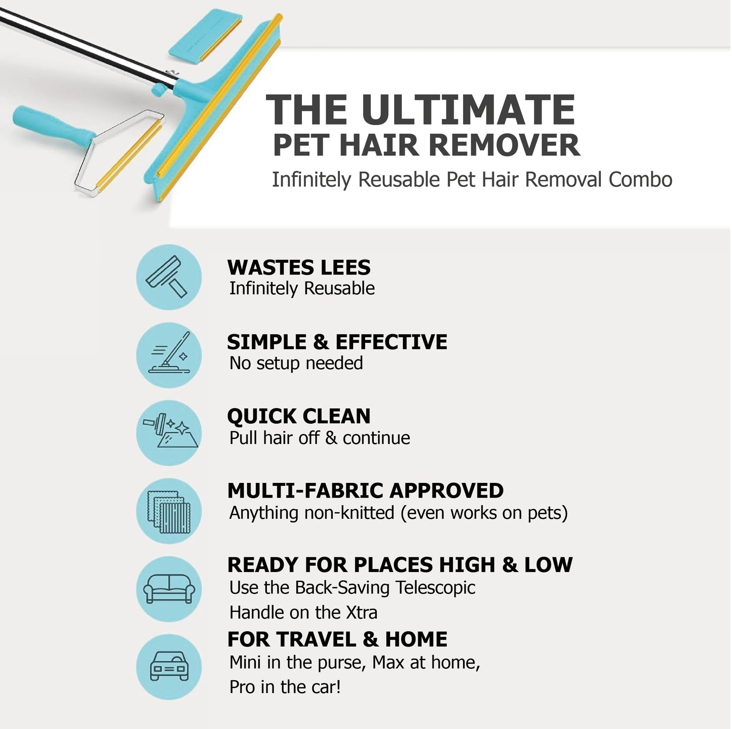 Kit para quitar pelos de mascotas™ 