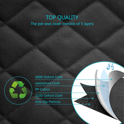 PET CAR SEAT PROTECTOR™ – Armrest-Friendly, Waterproof & Comfy