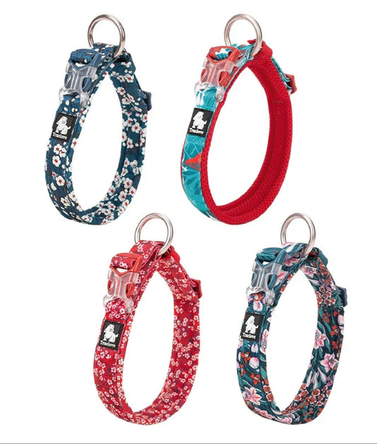 WildBloom™ – Padded Floral Dog Collar