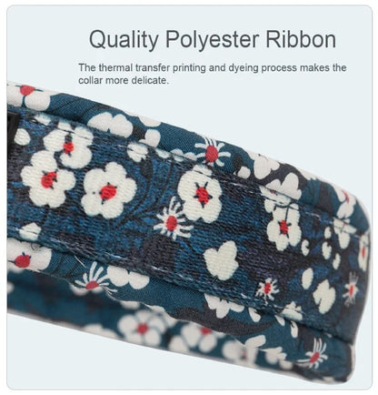 WildBloom™ – Padded Floral Dog Collar