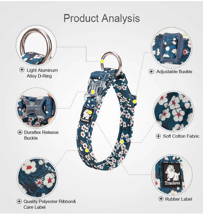 WildBloom™ – Padded Floral Dog Collar